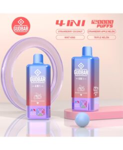 GB - GUDBAR 4 IN 1 120.000 PUFFS (SIN NICOTINA) STRAWBERRY COCONUT...