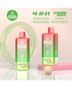 GB - GUDBAR 4 IN 1 120.000 PUFFS (SIN NICOTINA) STRAWBERRY ICE CREAM...