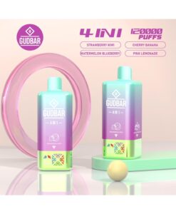GB - GUDBAR 4 IN 1 120.000 PUFFS (SIN NICOTINA) STRAWBERRY KIWI...
